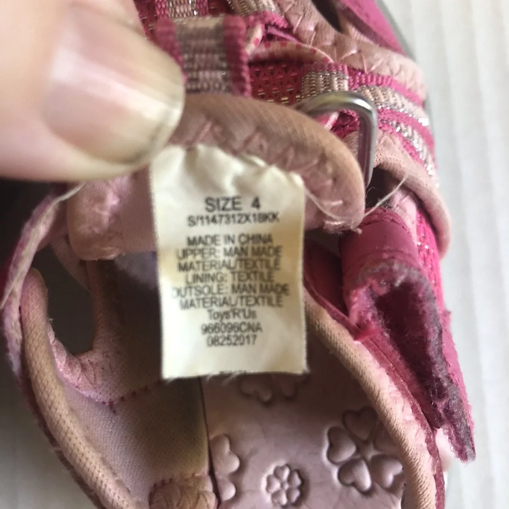 Koala Water Shoes Kids Pink Sandal Summer Child Size 4
